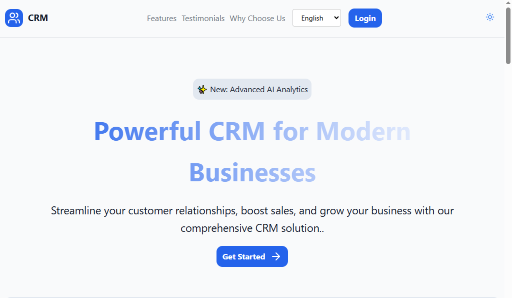 Full CRM System Development